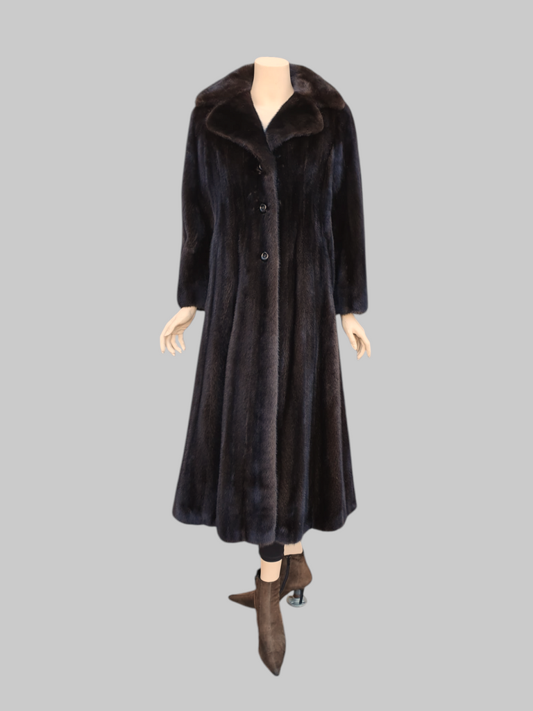 Vintage Neiman Marcus Dark Mink Coat -Small – The Real Fur Deal