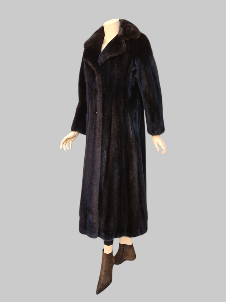 Vintage Neiman Marcus Dark Mink Coat -Small – The Real Fur Deal