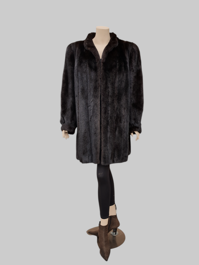 Vintage Dark Brown Mink Stroller -XL