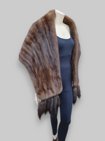 Large Sable Stole w/ Tails -One Size