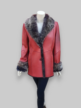 Volcan Merino Lamb Napado Red Jacket -Size 42