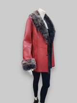 Volcan Merino Lamb Napado Red Jacket -Size 42