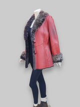 Volcan Merino Lamb Napado Red Jacket -Size 42