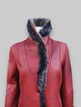 Volcan Merino Lamb Napado Red Jacket -Size 42