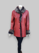 Volcan Merino Lamb Napado Red Jacket -Size 42