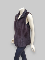 Brown Women's Merino Shearling Lamb Vest w/ Lamb Collar -Size 42
