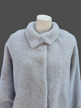 "Suprema" Sand Merino Shearling Lamb Jacket w/ Reversible Leather - Size 44