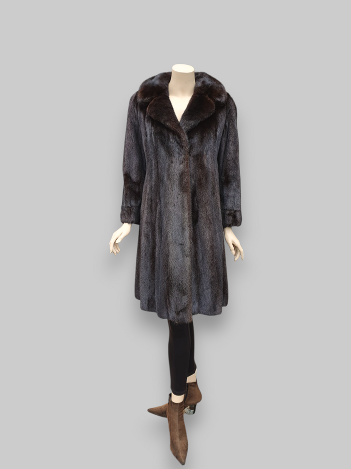 Vintage Dark Brown Mink Coat -Small/Medium