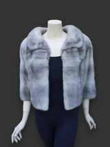 Vintage Cerulean Mink Bolero Jacket -Small/Medium
