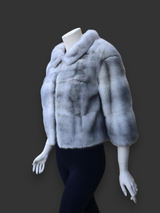 Vintage Cerulean Mink Bolero Jacket -Small/Medium