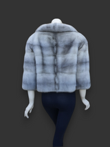 Vintage Cerulean Mink Bolero Jacket -Small/Medium