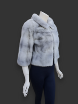 Vintage Cerulean Mink Bolero Jacket -Small/Medium