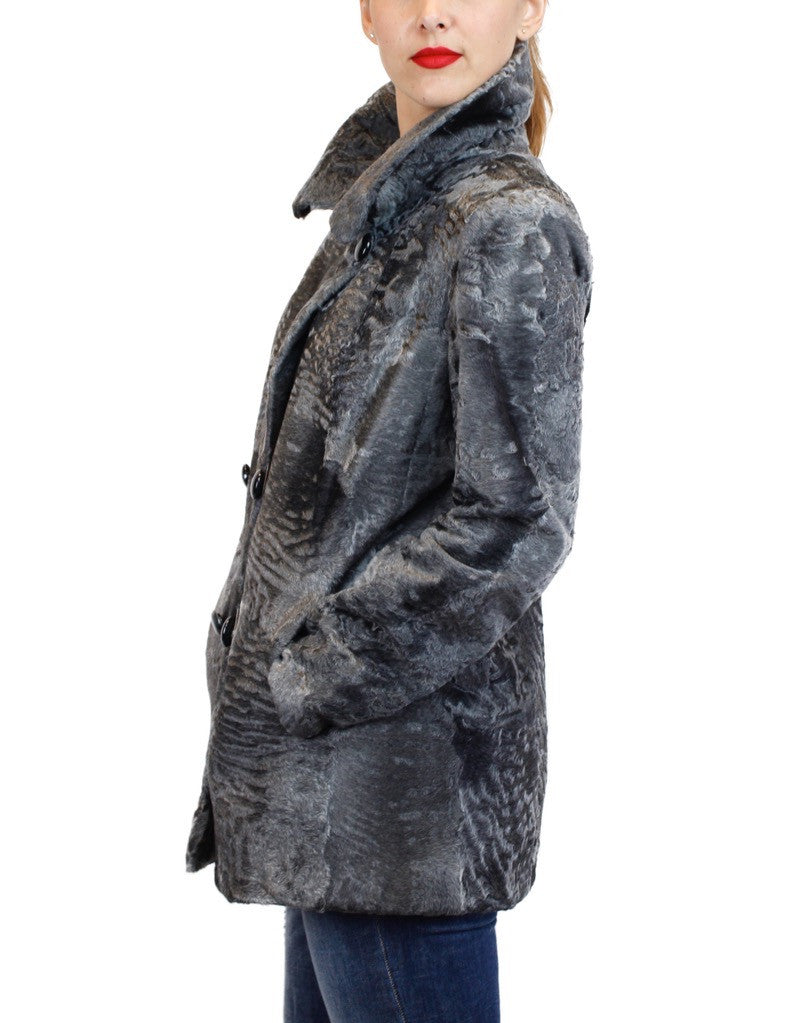 JILLSTUART FUR COLLAR PEACOAT