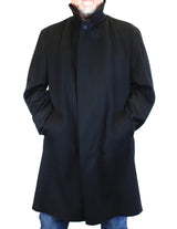 MEN'S BLACK 100% CASHMERE LIGHTWEIGHT COAT - from THE REAL FUR DEAL & DAVID APPEL FURS new and pre-owned online fur store!