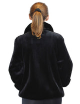 Women's Reversible Blackglama Mink Fur Bomber/Sport Jacket