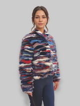 Multicolor Sable Sections Bomber Jacket -Small/Medium