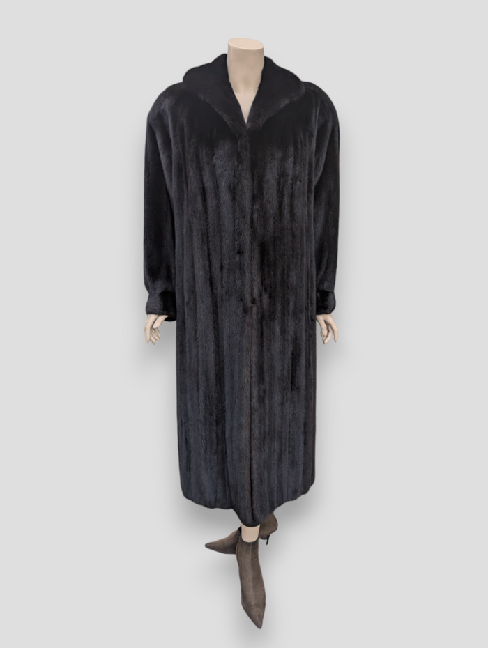Dark Mink Coat -Medium