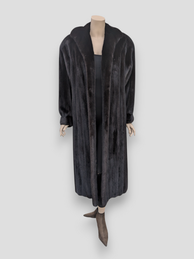 Dark Mink Coat -Medium