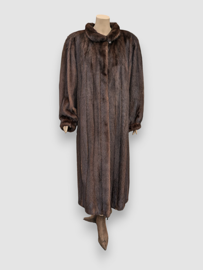 Mahogany Mink Coat -XXL
