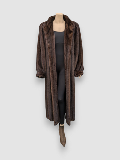 Mahogany Mink Coat -XXL