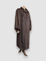 Mahogany Mink Coat -XXL