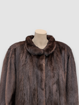 Mahogany Mink Coat -XXL