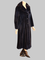 Vintage Neiman Marcus Dark Mink Coat -Small