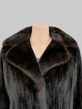 Vintage Neiman Marcus Dark Mink Coat -Small