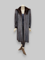 Vintage Blackglama Dark Mink Coat -Medium