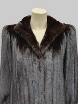 Vintage Blackglama Dark Mink Coat -Medium