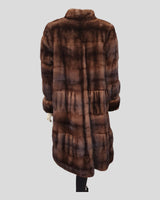 Lunaraine Mink Fur ⅞ Coat - back view