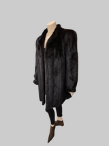 Vintage Dark Brown Mink Stroller -XL