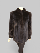Vintage Dark Mink Jacket -Medium/Large