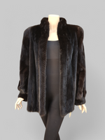 Vintage Dark Mink Jacket -Medium/Large