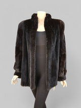 Vintage Dark Mink Jacket -Medium/Large