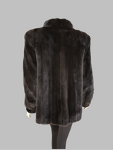 Vintage Dark Mink Jacket -Medium/Large