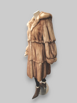 Vintage Skin on Skin Canadian Golden Sable 7/8 Coat -Medium/Large