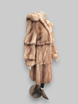 Vintage Skin on Skin Canadian Golden Sable 7/8 Coat -Medium/Large