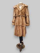 Vintage Skin on Skin Canadian Golden Sable 7/8 Coat -Medium/Large