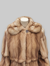 Vintage Skin on Skin Canadian Golden Sable 7/8 Coat -Medium/Large