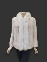 Vintage Blush Mink & Fox Jacket -Medium