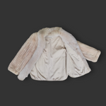 Vintage Blush Mink & Fox Jacket -Medium
