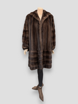 Mahogany Mink 7/8 Swing Coat -XXL