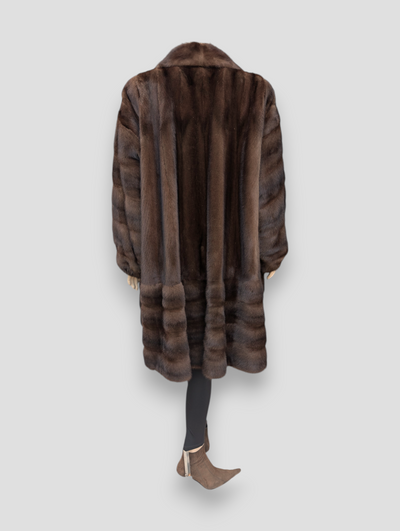 Mahogany Mink 7/8 Swing Coat -XXL