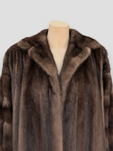 Mahogany Mink 7/8 Swing Coat -XXL