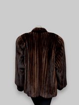 Vintage Ranch/Lunaraine Striped Mink Jacket -Medium