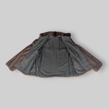 Mahogany Corduroy Cut Mink Jacket -Large