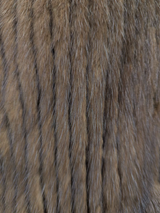 Mahogany Corduroy Cut Mink Jacket -Large