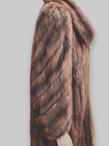 Vintage Natural Sable Coat -Large