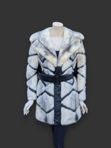 Cross Mink & Leather Stroller -Medium